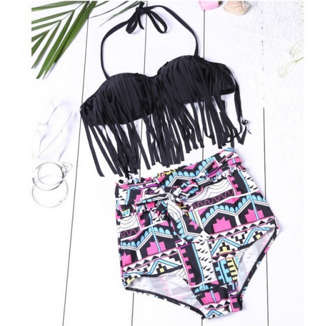 Aztec High-Waisted Bikini - Festival Swim Edit